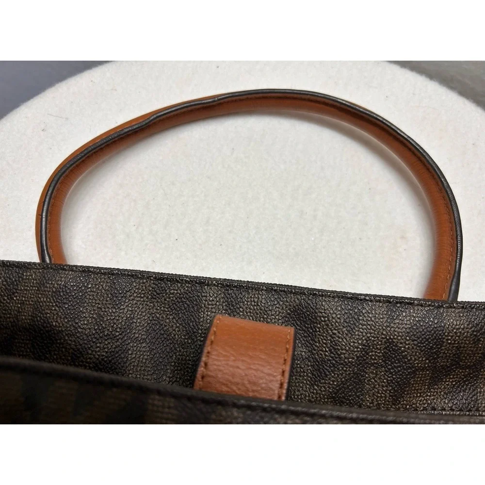 MICHAEL‎ KORS Hamilton Large Shoulder Tote Monogram Brown Bags